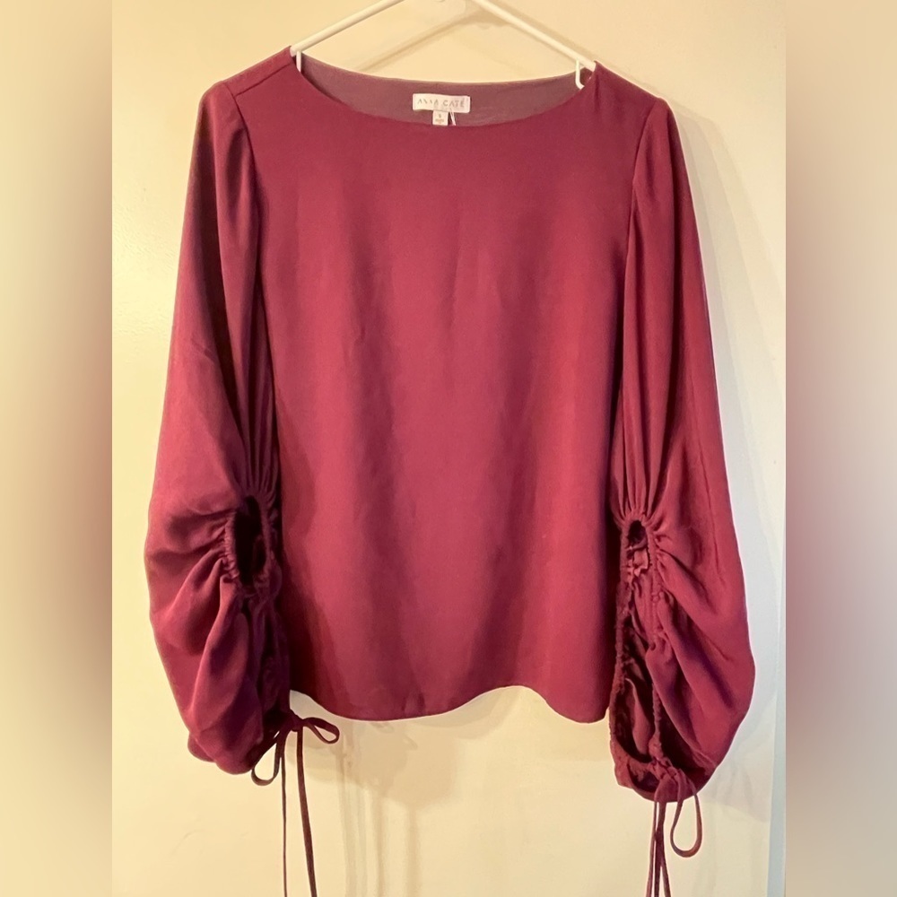 Anna Cate Amelia top plum size S - Picture 4 of 6